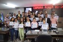 Vereadores Mirins apresentam Projetos de Lei durante primeira Sessão Ordinária Vereadores Mirins apresentam Projetos de Lei durante primeira Sessão Ordinária